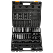 Impact Socket Set 43 Piece Impact Sockets, Standard Socket Assortment, Drive Socket Set 6-Point Sockets V952-CJTT43PC12INZJ001V0