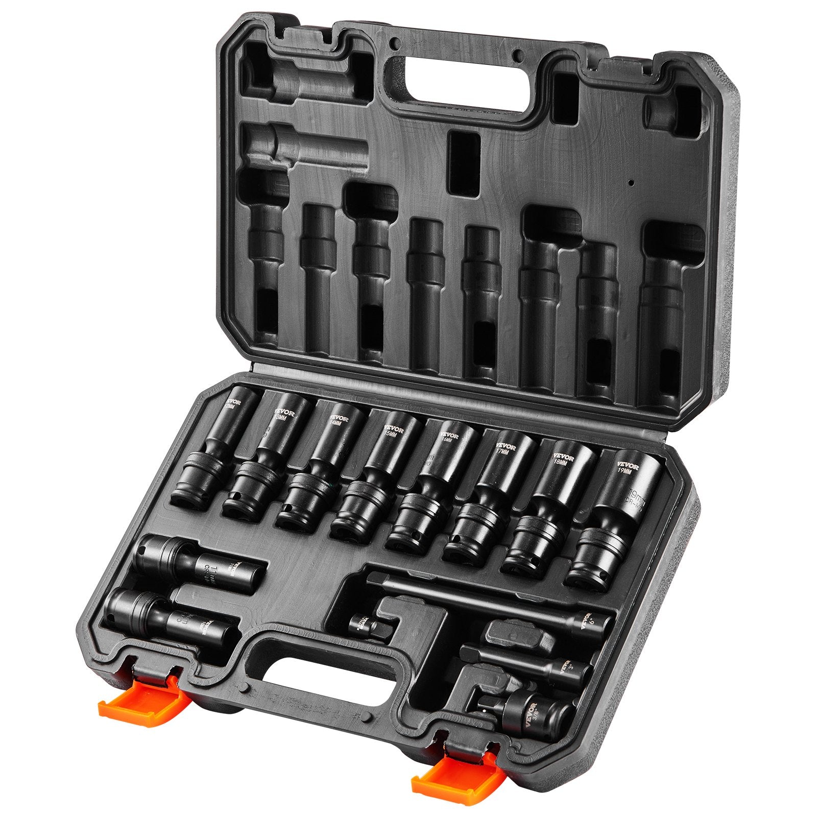 360 Degree Swivel Impact Sockets Set 14pcs 6-Point 3/8in Drive Socket Set V952-CJTTZJ1CRMO10JEDIV0