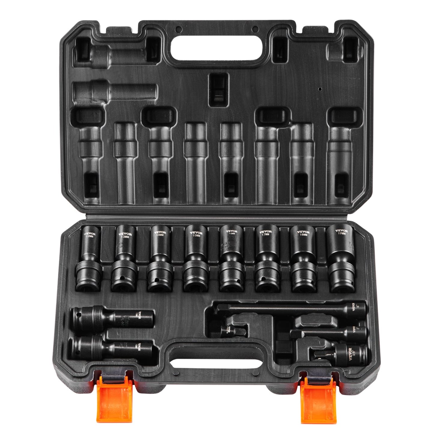 360 Degree Swivel Impact Sockets Set 14pcs 6-Point 3/8in Drive Socket Set V952-CJTTZJ1CRMO10JEDIV0