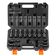 360 Degree Swivel Impact Sockets Set 14pcs 6-Point 3/8in Drive Socket Set V952-CJTTZJ1CRMO10JEDIV0