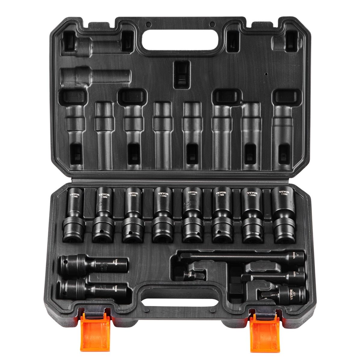 360 Degree Swivel Impact Sockets Set 14pcs 6-Point 3/8in Drive Socket Set V952-CJTTZJ1CRMO10JEDIV0