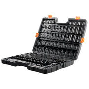 Impact Sockets Set 130PCS 6-Point 3/8" & 1/2" Drive Bit Ratchet Tool Kit V952-CJTTZJ1CRMO1LIEEAV0