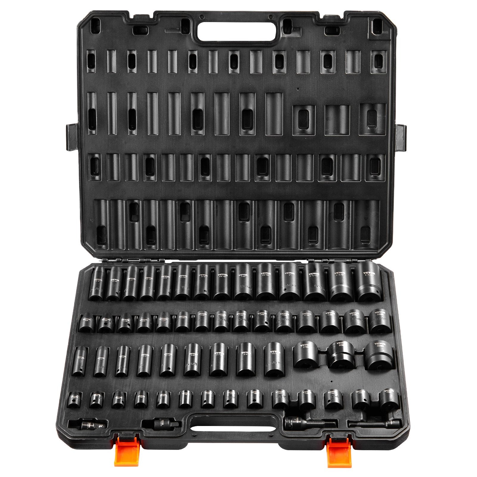 Impact Sockets Set 59pcs 6-Point 3/8" & 1/2" Drive Bit Ratchet Tool Kit V952-CJTTZJ1CRMO53W901V0