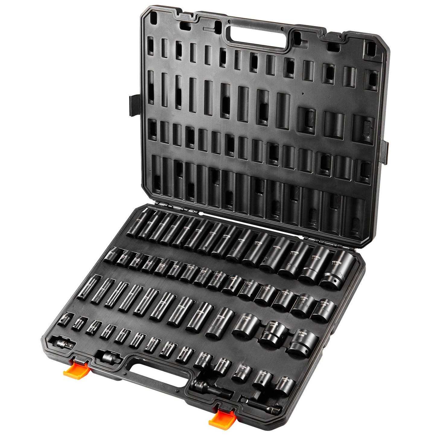 Impact Sockets Set 59pcs 6-Point 3/8" & 1/2" Drive Bit Ratchet Tool Kit V952-CJTTZJ1CRMO53W901V0