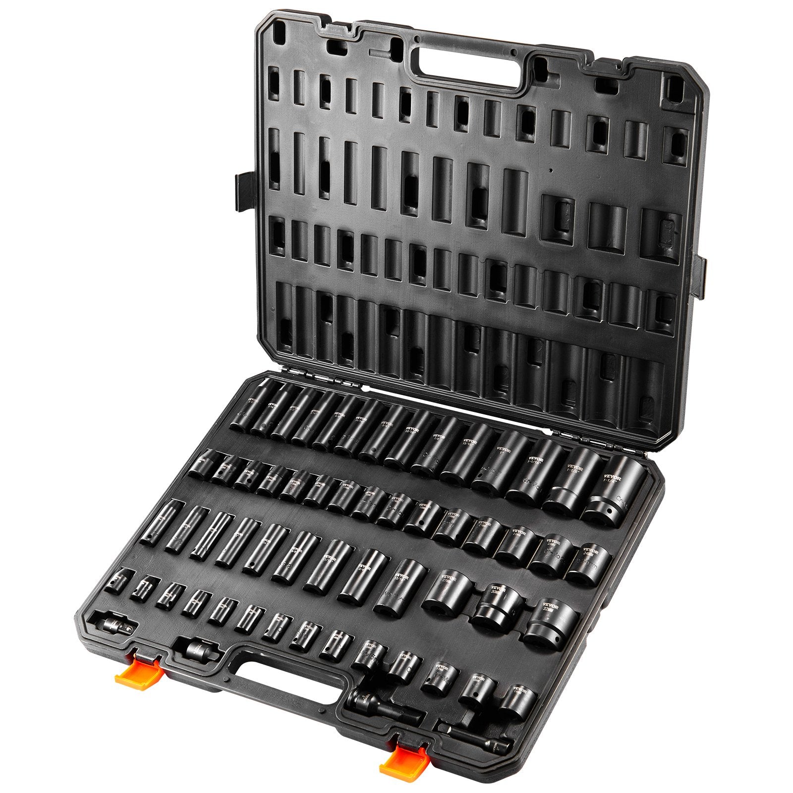 Impact Sockets Set 59pcs 6-Point 3/8" & 1/2" Drive Bit Ratchet Tool Kit V952-CJTTZJ1CRMO53W901V0