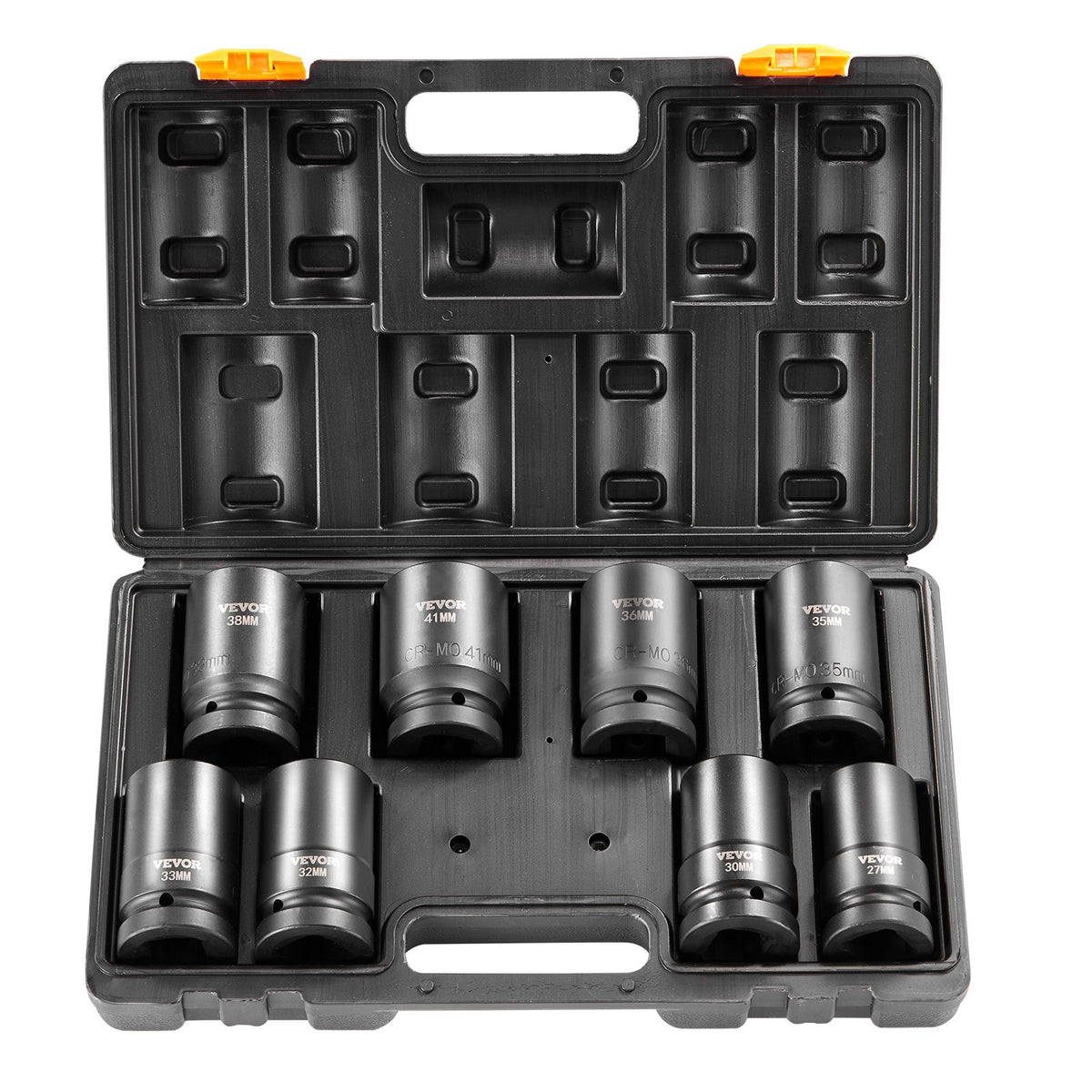 Impact Sockets Set 8pcs 6-Point 1" Drive Bit Ratchet Tool Kit Case V952-CJTTZJ1CRMO8V7TC1V0