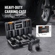 Impact Sockets Set 8pcs 6-Point 1" Drive Bit Ratchet Tool Kit Case V952-CJTTZJ1CRMO8V7TC1V0