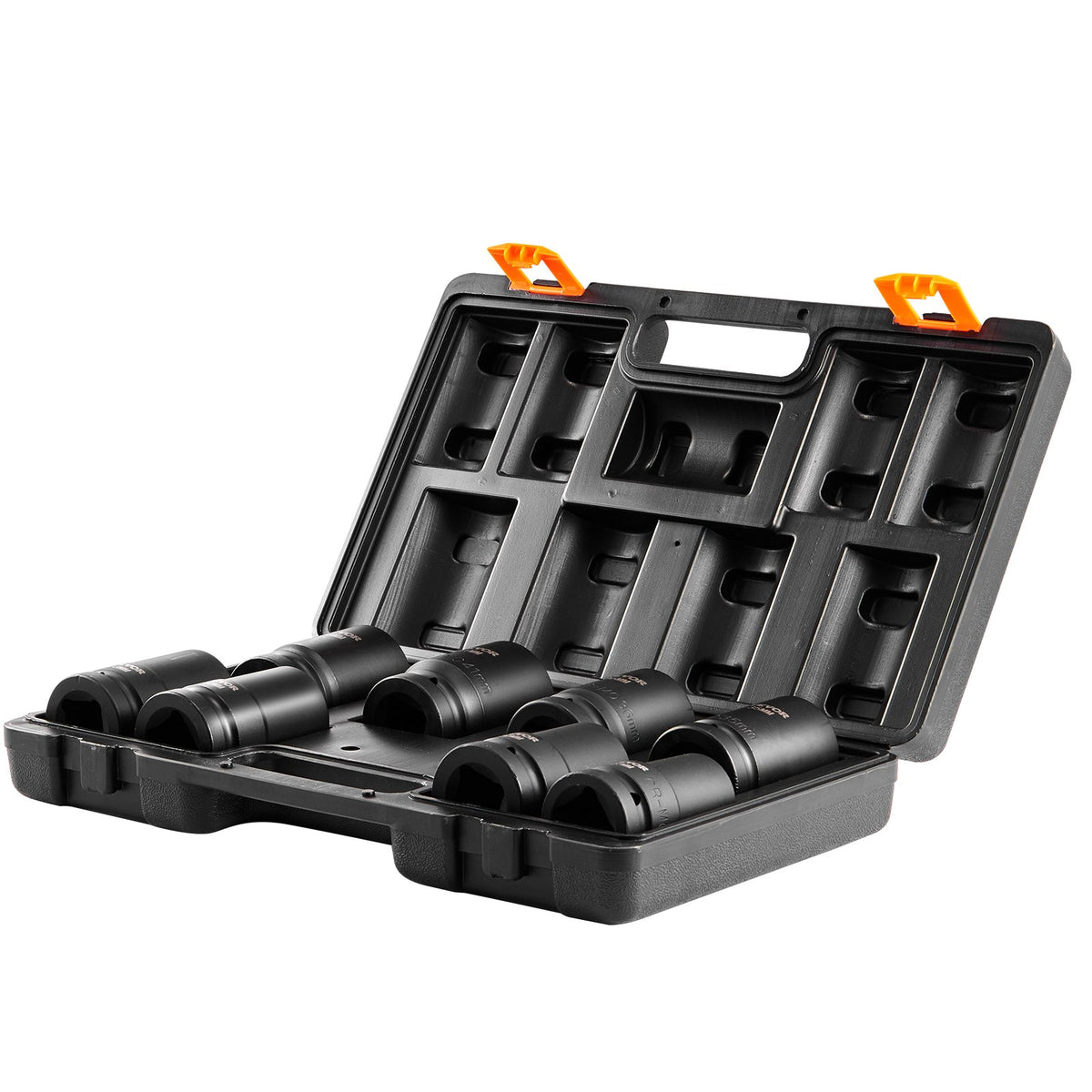 Impact Sockets Set 8pcs 6-Point 1" Drive Bit Ratchet Tool Kit Case V952-CJTTZJ1CRMO8V7TC1V0