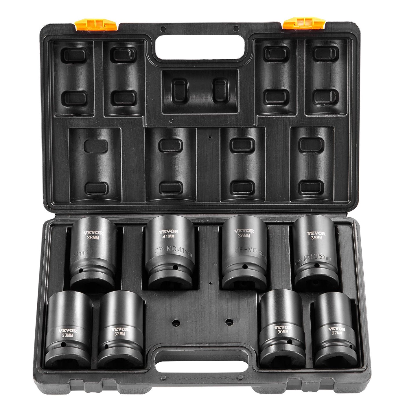 Impact Sockets Set 8pcs 6-Point 1" Drive Bit Ratchet Tool Kit Case V952-CJTTZJ1CRMO8V7TC1V0