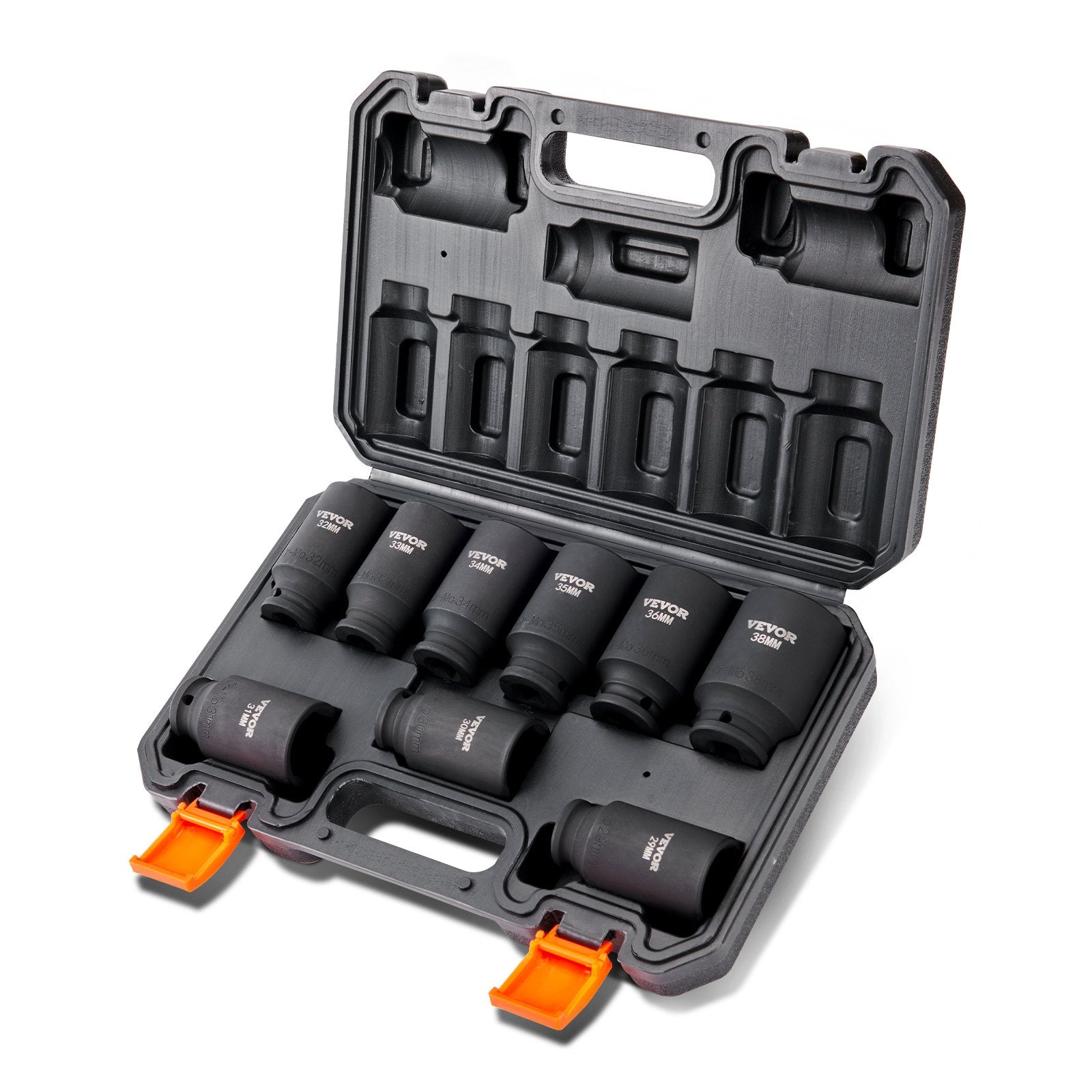 Impact Sockets Set 9pcs 6-Point 1/2in Metric Drive Bit Ratchet Tool Kit V952-CJTTZJCRMO912IFZ2V0