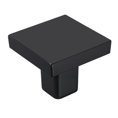 Cabinet Knobs, 10 Pack, 30 mm Black Zinc Alloy Drawer Pulls & Door Handles, Square Kitchen Solid Knobs V952-CJXNFX10PCS031H9B001V0