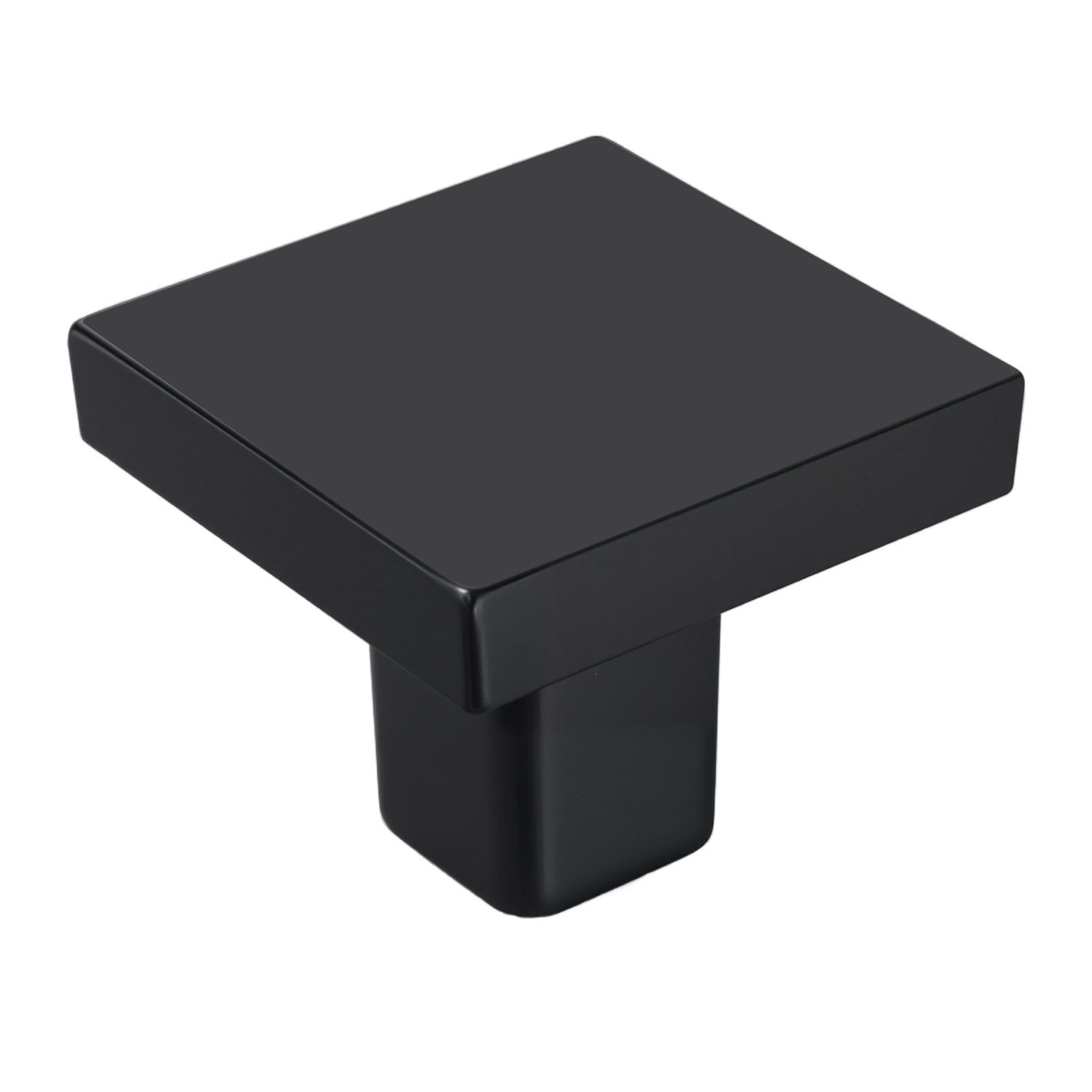 Cabinet Knobs, 10 Pack, 30 mm Black Zinc Alloy Drawer Pulls & Door Handles, Square Kitchen Solid Knobs V952-CJXNFX10PCS031H9B001V0
