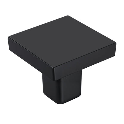 Cabinet Knobs, 10 Pack, 30 mm Black Zinc Alloy Drawer Pulls & Door Handles, Square Kitchen Solid Knobs V952-CJXNFX10PCS031H9B001V0