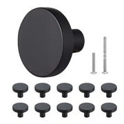 Cabinet Knobs, 10 Pack, 32 mm Black Zinc Alloy Drawer Pulls & Door Handles, Mushroom Kitchen Solid Knobs V952-CJXNJDMGT10PE6O7J001V0