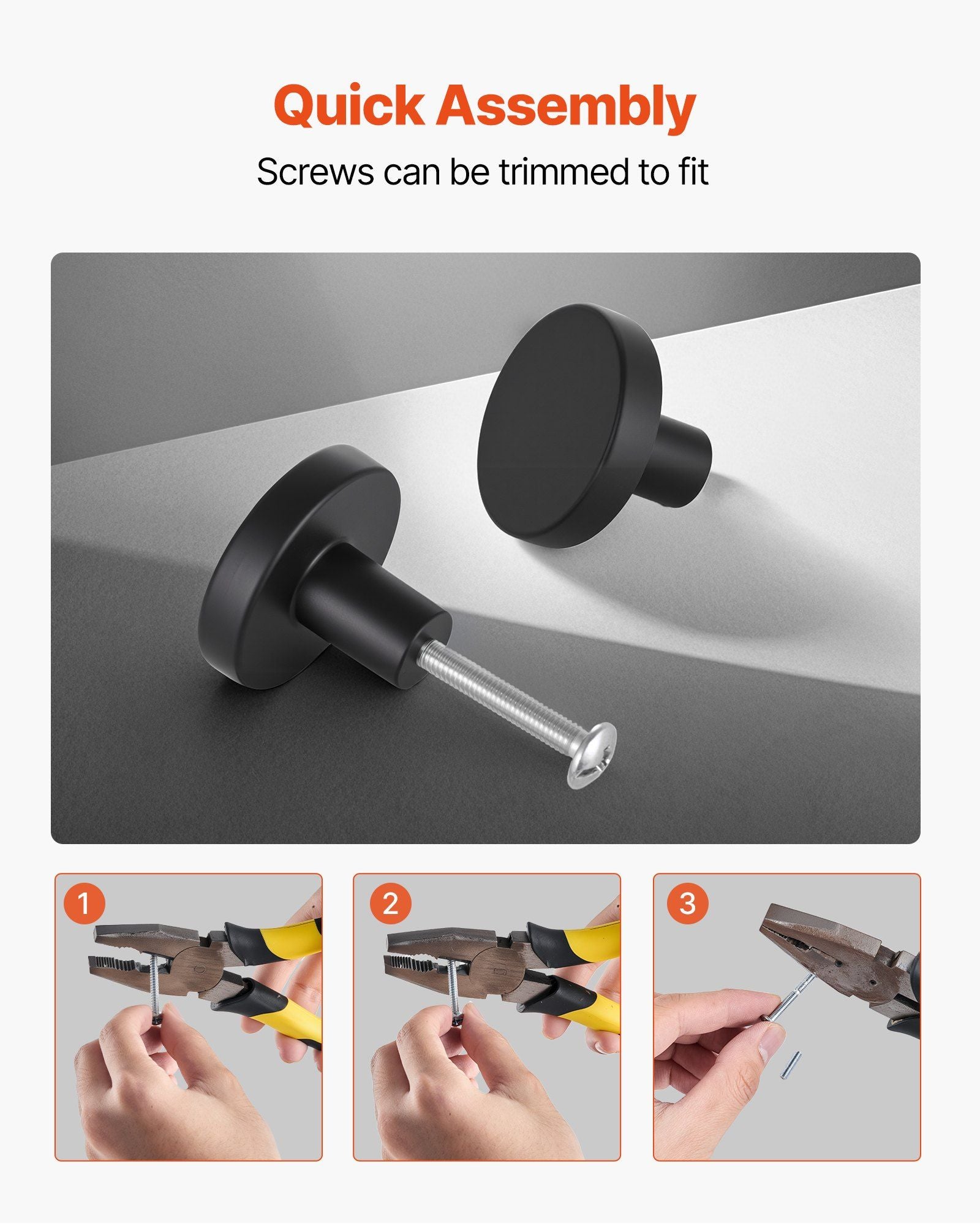 Cabinet Knobs, 10 Pack, 32 mm Black Zinc Alloy Drawer Pulls & Door Handles, Mushroom Kitchen Solid Knobs V952-CJXNJDMGT10PE6O7J001V0