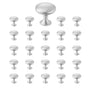 Cabinet Knobs, 25 Pack, 28 mm Zinc Alloy Drawer Pulls Door Handles, Mushroom Kitchen Solid Knobs Dresser V952-CJXNJDMGT25PMSFU4001V0