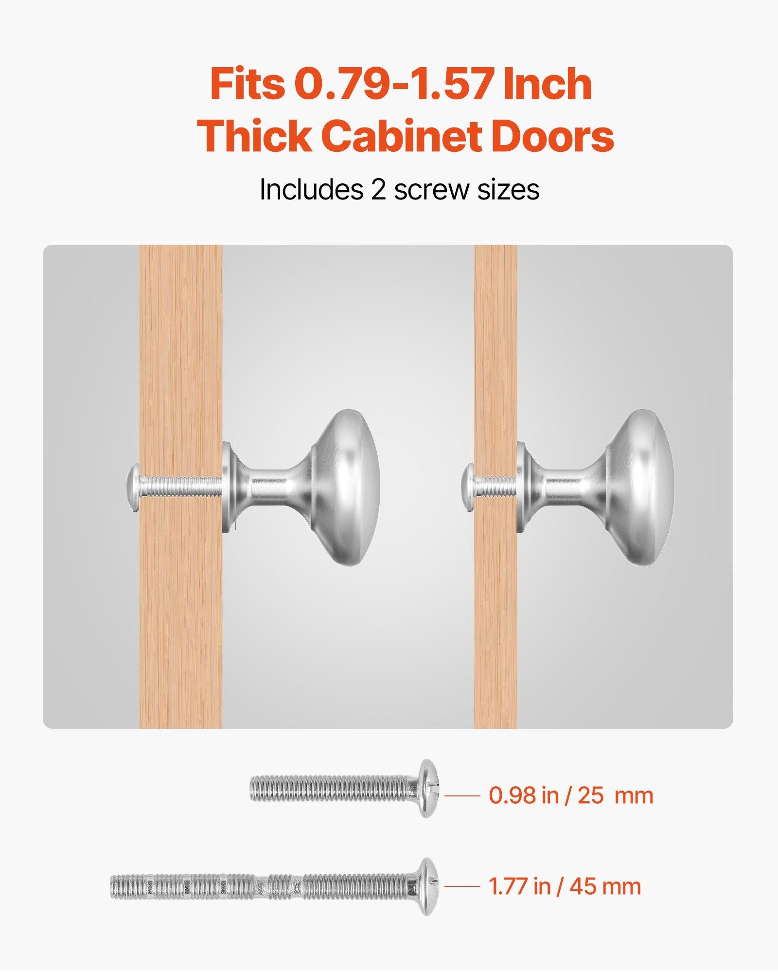 Cabinet Knobs, 25 Pack, 28 mm Zinc Alloy Drawer Pulls Door Handles, Mushroom Kitchen Solid Knobs Dresser V952-CJXNJDMGT25PMSFU4001V0