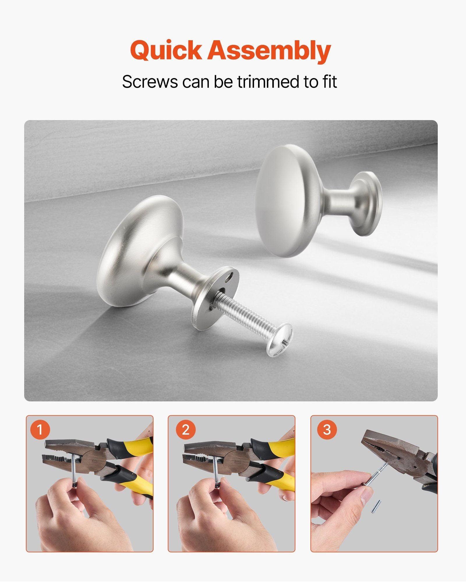 Cabinet Knobs, 25 Pack, 28 mm Zinc Alloy Drawer Pulls Door Handles, Mushroom Kitchen Solid Knobs Dresser V952-CJXNJDMGT25PMSFU4001V0