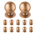 Cabinet Knobs, 12 Pack, 25 mm Zinc Alloy Drawer Pulls Door Handles, Round Kitchen Dresser Solid Knobs V952-CJXNYQ12PCS0E1OAF001V0