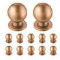Cabinet Knobs, 12 Pack, 25 mm Zinc Alloy Drawer Pulls Door Handles, Round Kitchen Dresser Solid Knobs V952-CJXNYQ12PCS0E1OAF001V0