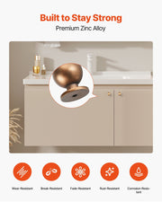 Cabinet Knobs, 12 Pack, 25 mm Zinc Alloy Drawer Pulls Door Handles, Round Kitchen Dresser Solid Knobs V952-CJXNYQ12PCS0E1OAF001V0