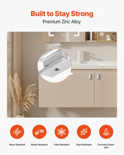 Cabinet Knobs, 10 Pack, 36 mm Zinc Alloy Drawer Pulls Door Handles, Rectangular Kitchen Dresser Solid Knobs, V952-CJXNZTX10PCSQ4CTJ001V0