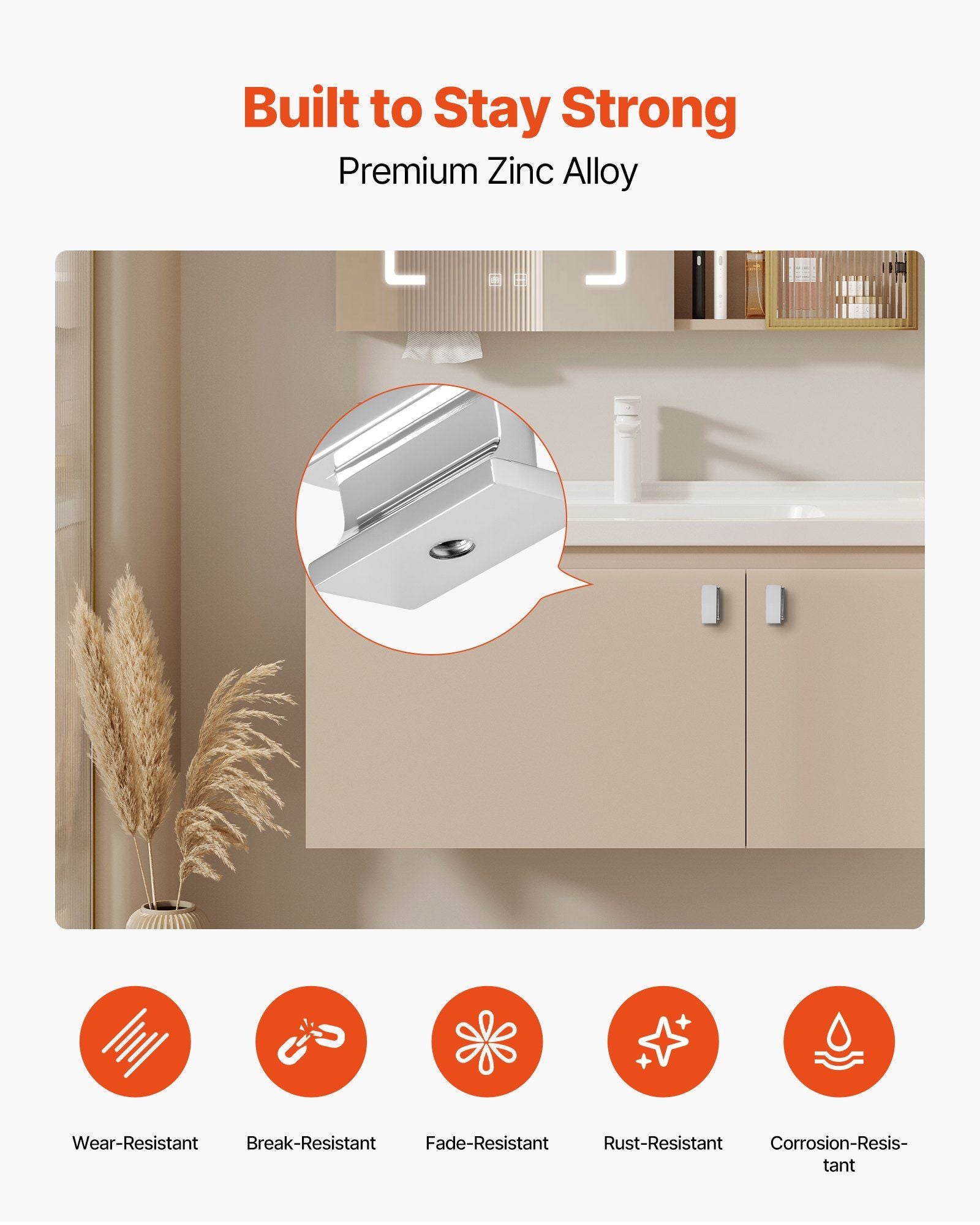 Cabinet Knobs, 10 Pack, 36 mm Zinc Alloy Drawer Pulls Door Handles, Rectangular Kitchen Dresser Solid Knobs, V952-CJXNZTX10PCSQ4CTJ001V0