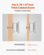 Cabinet Knobs, 10 Pack, 36 mm Zinc Alloy Drawer Pulls Door Handles, Rectangular Kitchen Dresser Solid Knobs, V952-CJXNZTX10PCSQ4CTJ001V0