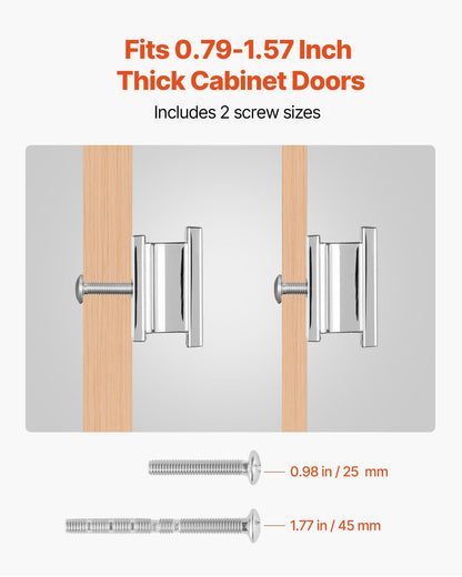 Cabinet Knobs, 10 Pack, 36 mm Zinc Alloy Drawer Pulls Door Handles, Rectangular Kitchen Dresser Solid Knobs, V952-CJXNZTX10PCSQ4CTJ001V0