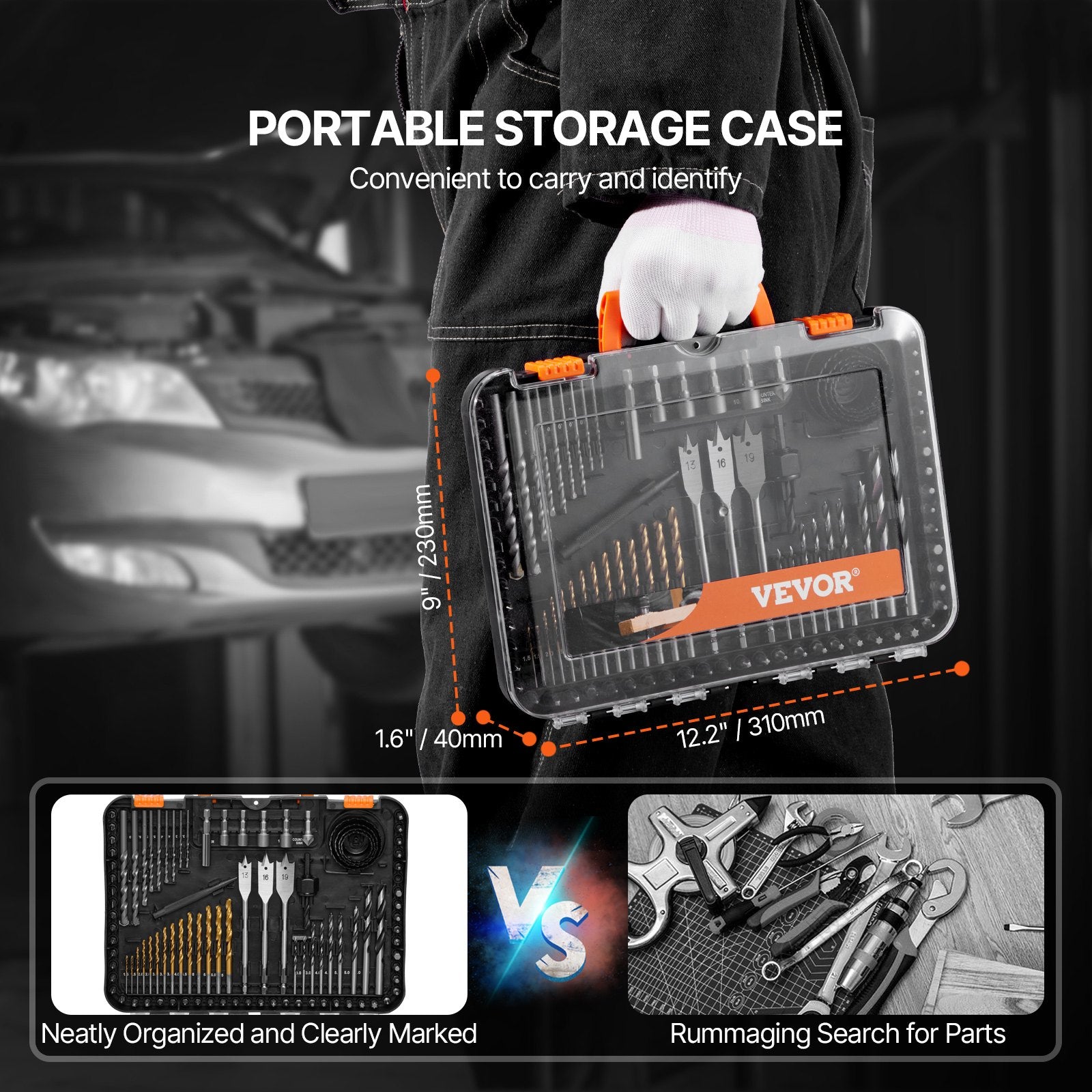 Drill Bit Set 100PCS Screwdriver Bit Set with Carrying Case Multi-purpose V952-CJZHQZTZ111PAG8NYV0