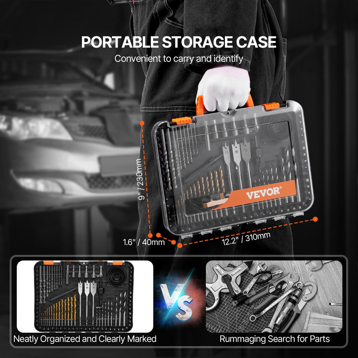 Drill Bit Set 100PCS Screwdriver Bit Set with Carrying Case Multi-purpose V952-CJZHQZTZ111PAG8NYV0