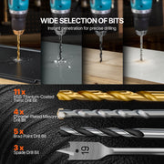 Drill Bit Set 101PCS Screwdriver Bit Set with Carrying Case Multi-purpose V952-CJZHQZTZ112P5AA14V0