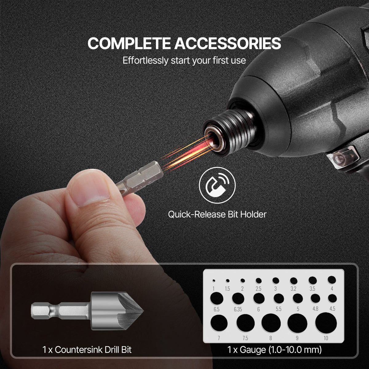 Drill Bit Set 101PCS Screwdriver Bit Set with Carrying Case Multi-purpose V952-CJZHQZTZ112P5AA14V0