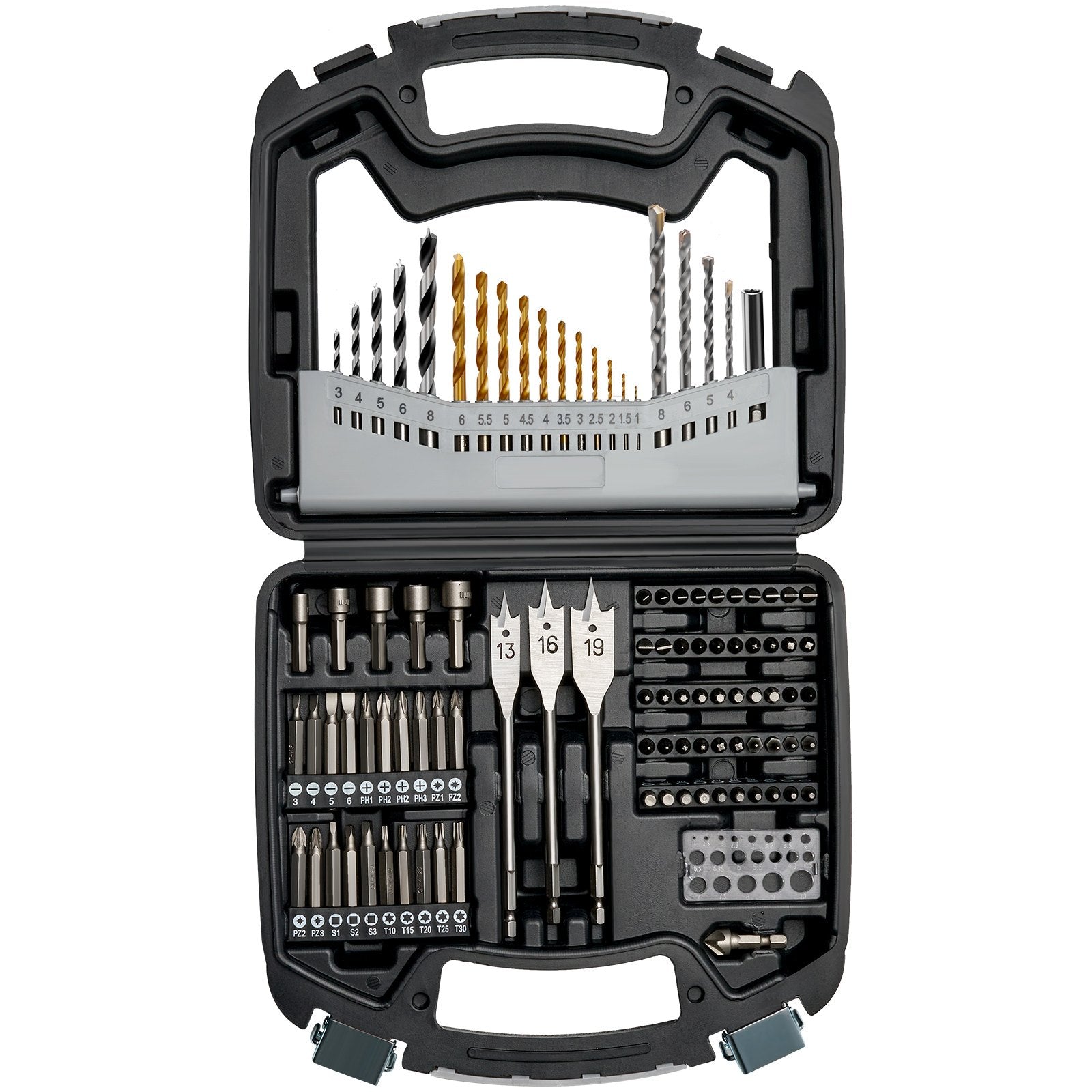 Drill Bit Set 101PCS Screwdriver Bit Set with Carrying Case Multi-purpose V952-CJZHQZTZ112P5AA14V0