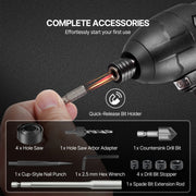 Drill Bit Set, 246 Pieces Drill and Driver Bit Set, Screwdriver Bit Set Suitable for Wood Metal Cement V952-CJZHQZTZ246PK9I75V0