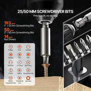 Drill Bit Set, 318 Pieces Drill and Driver Bit Set, Screwdriver Bit Set Suitable for Wood Metal Cement V952-CJZHQZTZ300PEZ4SBV0