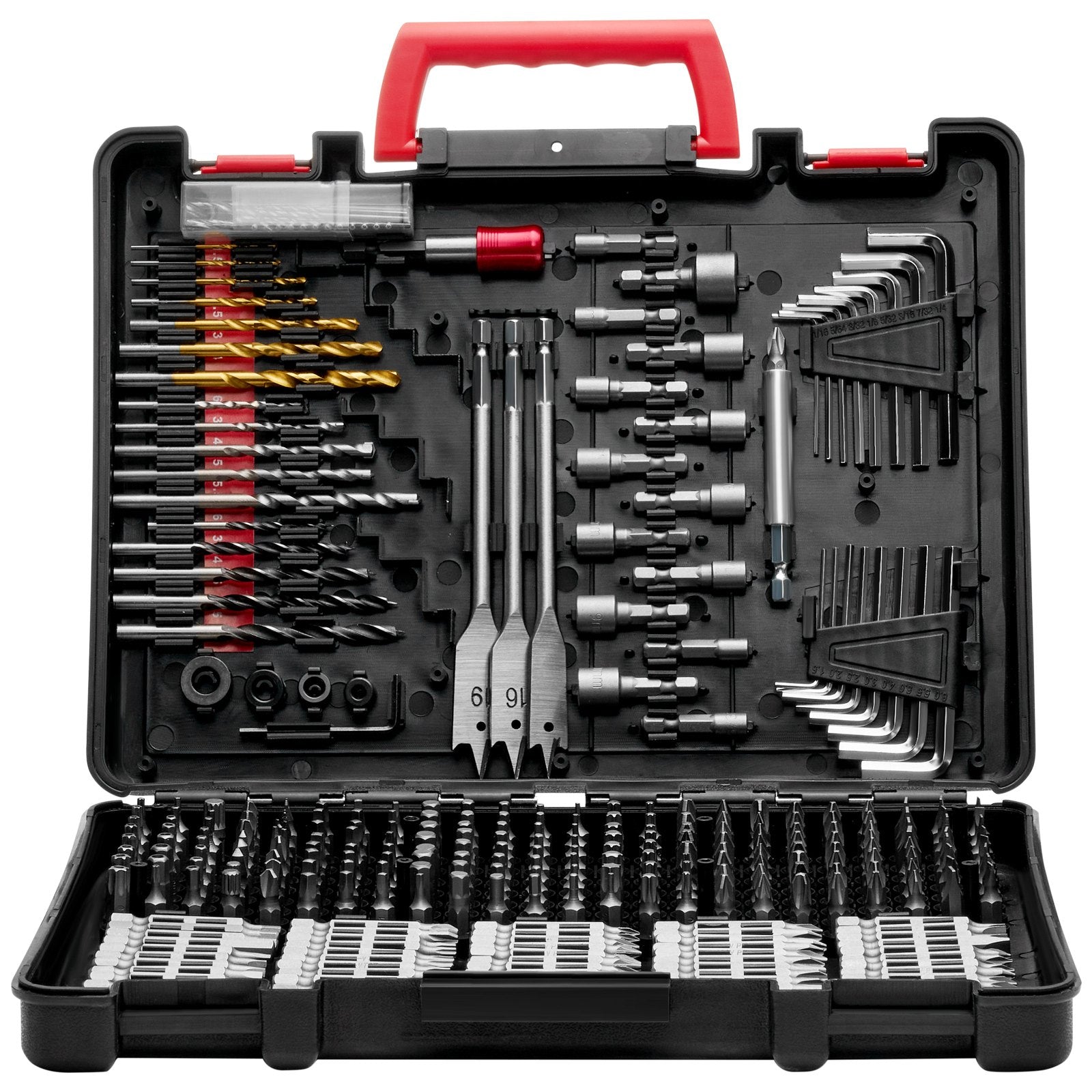 Drill Bit Set, 318 Pieces Drill and Driver Bit Set, Screwdriver Bit Set Suitable for Wood Metal Cement V952-CJZHQZTZ300PEZ4SBV0