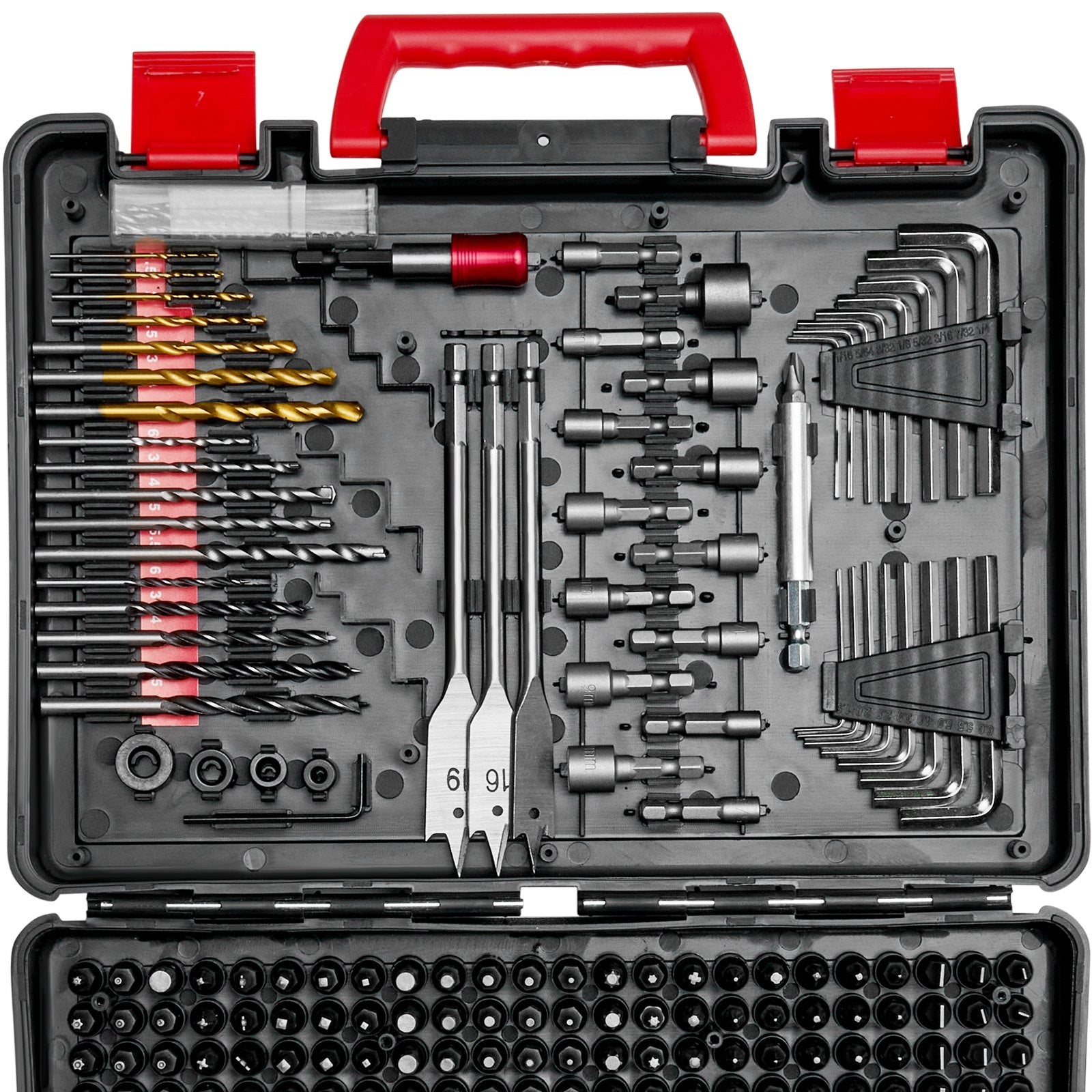 Drill Bit Set, 318 Pieces Drill and Driver Bit Set, Screwdriver Bit Set Suitable for Wood Metal Cement V952-CJZHQZTZ300PEZ4SBV0