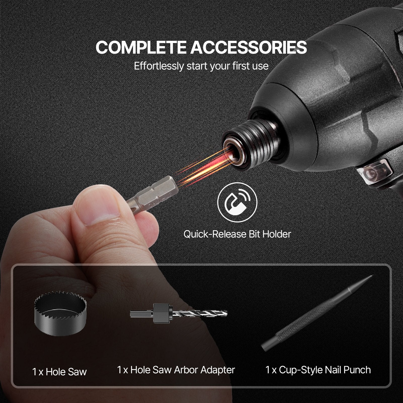 Drill Bit Set 70 PCS Screwdriver Bit Set with Carrying Case Multi-purpose V952-CJZHQZTZ63PC9M2FJV0