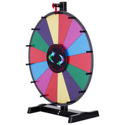 24 inch Spinning Prize Wheel, 14 Slots Tabletop Spinner, Heavy Duty Roulette Wheel with a Dry Erase and 2 V952-CJZLJP24YCGD8WSCVV0