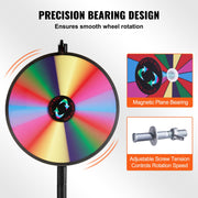 24 inch Spinning Prize Wheel, 14 Slots Spinning Wheel, Roulette Wheel with a Dry Erase and 2 Markers, V952-CJZLJP24YCLDOLAIQV0