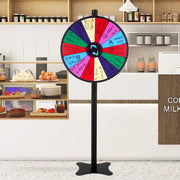 24 inch Spinning Prize Wheel, 14 Slots Spinning Wheel, Roulette Wheel with a Dry Erase and 2 Markers, V952-CJZLJP24YCLDOLAIQV0