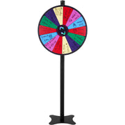 24 inch Spinning Prize Wheel, 14 Slots Spinning Wheel, Roulette Wheel with a Dry Erase and 2 Markers, V952-CJZLJP24YCLDOLAIQV0