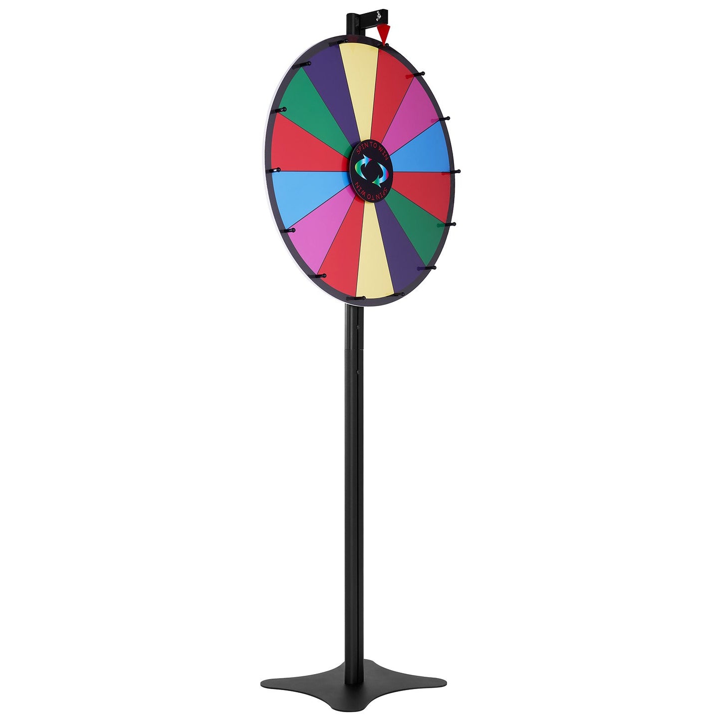 24 inch Spinning Prize Wheel, 14 Slots Spinning Wheel, Roulette Wheel with a Dry Erase and 2 Markers, V952-CJZLJP24YCLDOLAIQV0