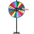 36 inch Spinning Prize Wheel, 18 Slots Spinning Wheel, Roulette Wheel with a Dry Erase and 2 Markers, V952-CJZLJP36YCLD348OOV0