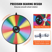 36 inch Spinning Prize Wheel, 18 Slots Spinning Wheel, Roulette Wheel with a Dry Erase and 2 Markers, V952-CJZLJP36YCLD348OOV0