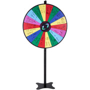 36 inch Spinning Prize Wheel, 18 Slots Spinning Wheel, Roulette Wheel with a Dry Erase and 2 Markers, V952-CJZLJP36YCLD348OOV0