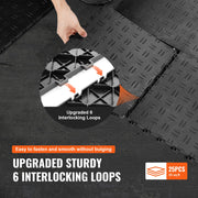 Garage Tiles Interlocking, 12 x 12 x 0.53 inch 25 Pack Garage Floor Covering Tiles, Non-Slip Double-Sided V952-CKDDHSJ251212I91TV0