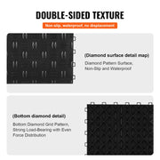 Garage Tiles Interlocking, 12 x 12 x 0.53 inch 50 Pack Garage Floor Covering Tiles, Non-Slip Double-Sided V952-CKDDHSJ501212XQF0V0