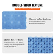 Garage Tiles Interlocking 12x12 in 25 Pack Garage Flooring Tiles Blue V952-CKDDLSJ251212C791V0